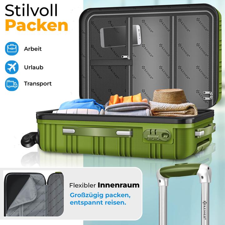 Image du produit Kesser 4tlg. Hartschalenkofferset Hartschalenkoffer Reisekoffer Set (25 l)