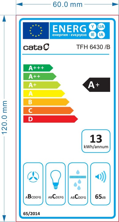 Energie-Label Cata TFH 6430 GBK