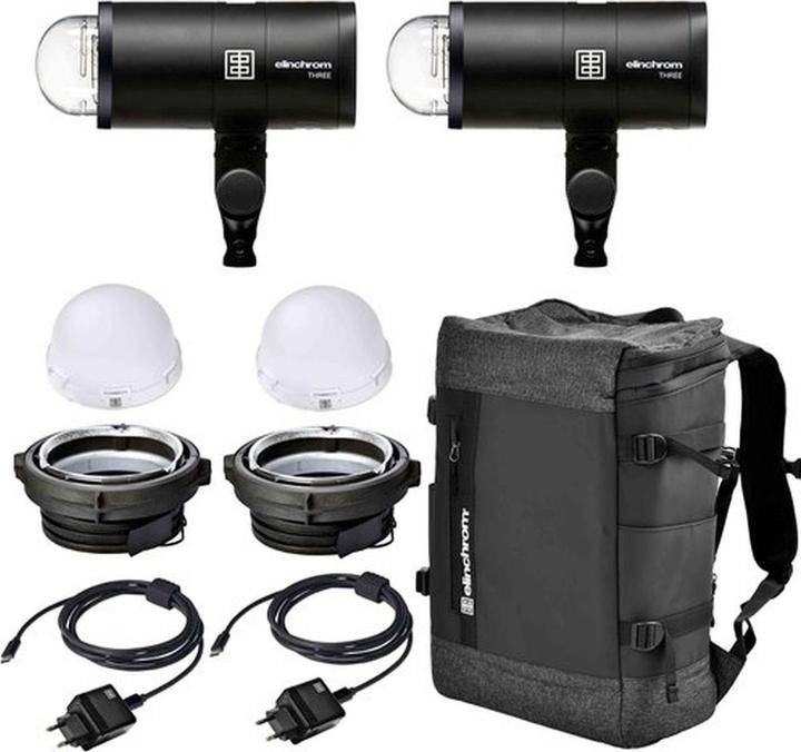 Elinchrom Kit double de caméra flash Three Off (261 W, Set)