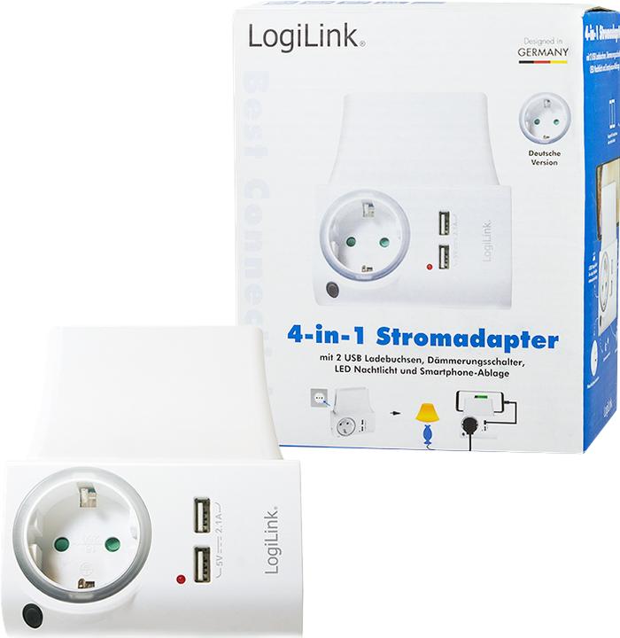 Actual product image LogiLink USB socket adapter