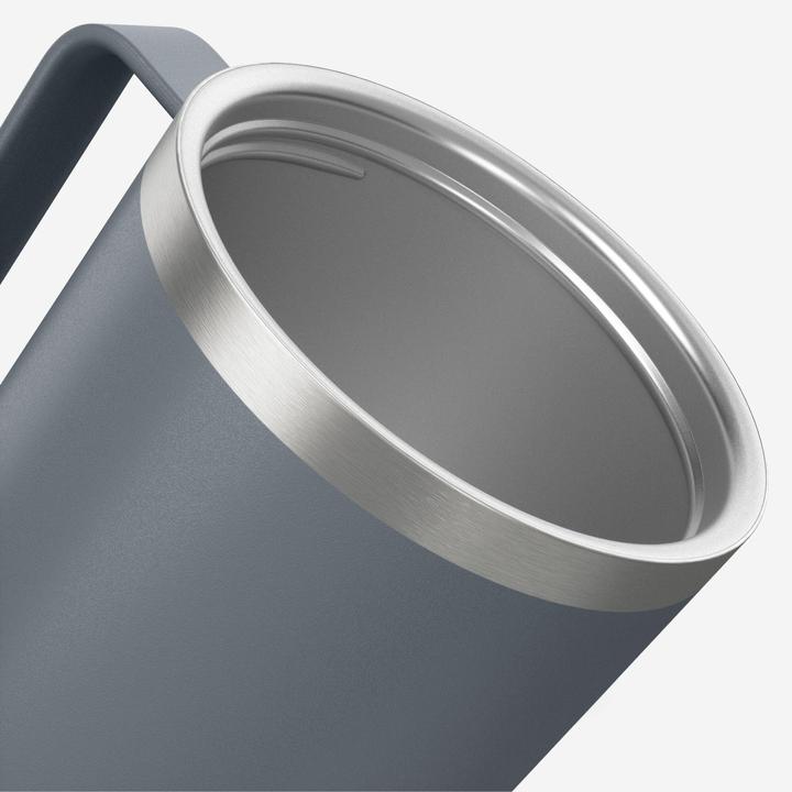 Produktbild Quechua Tasse isolierend Edelstahl Camping Wandern Trekking - Mug 900 0,35 l grau