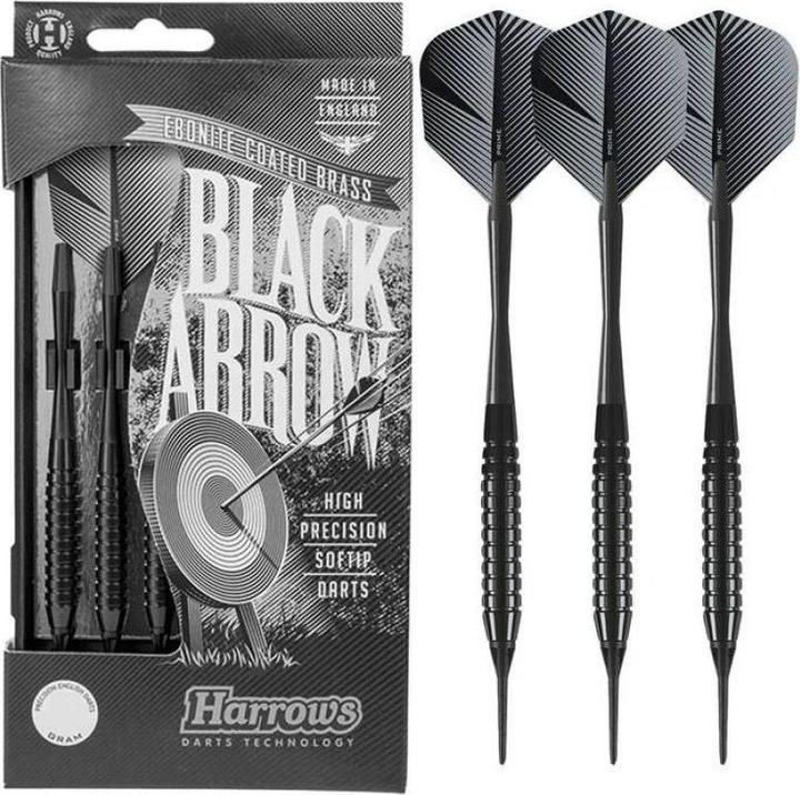 Image du produit Harrows Black Arrow Softip Darts (14 g)