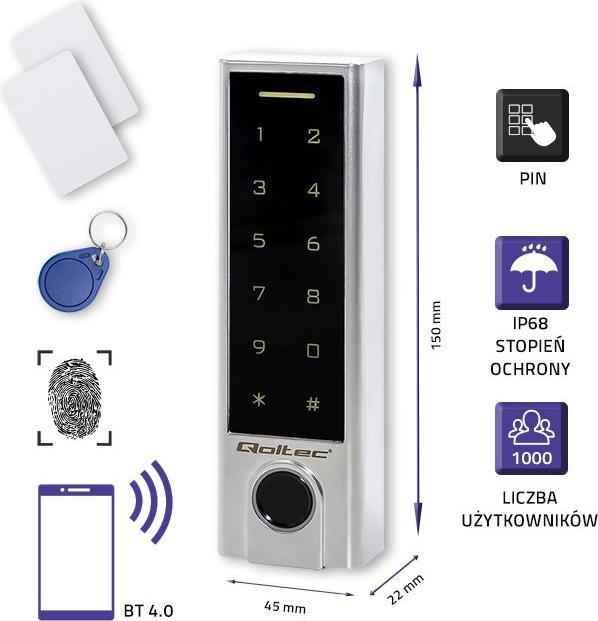 Produktbild Qoltec N--QOLTEC 52448 Code lock TITAN with f