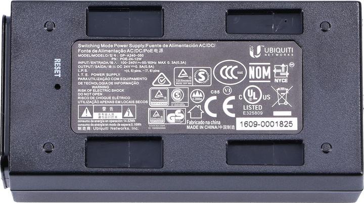 Actual product image Ubiquiti Passive PoE injector 24V-12W (802.3af (PoE), 12 W)