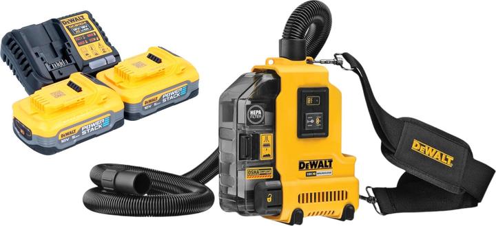 DeWalt DWH 161 H2 Estrattore universale a batteria 18 V 0,21 l brushless + 2x batteria Powerstack 5,0 Ah +