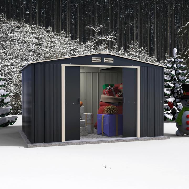 Produktbild Duramax Metall Gerätehaus 322x234 cm Gartenhaus