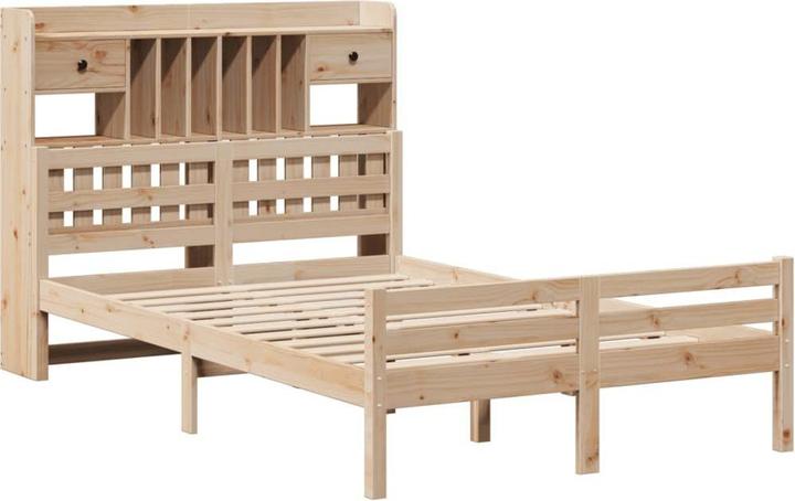 Produktbild vidaXL Bett mit Regal (135 x 190 cm)