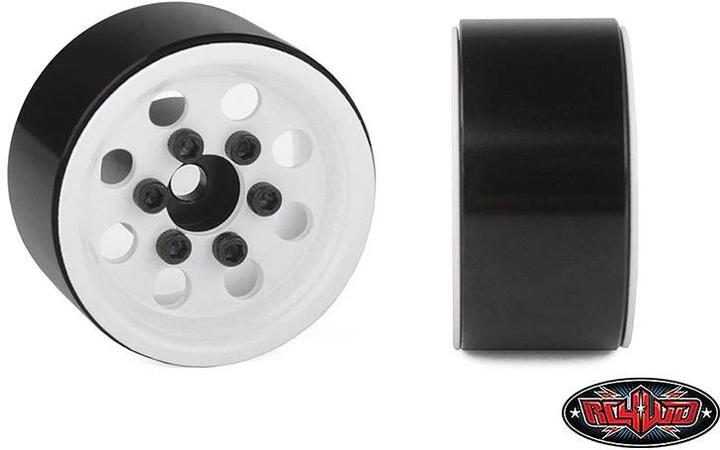 Produktbild Rc4Wd Felgen Stamped Steel 1.0 Pro8 Beadlock Weiss, 4 Stück