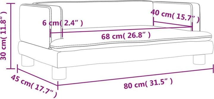 Produktbild vidaXL Shawn (Kindersofa)