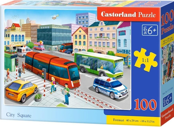 Immagine prodotto Castorland Puzzle quadrato della città 100 pezzi (100 pezzi)