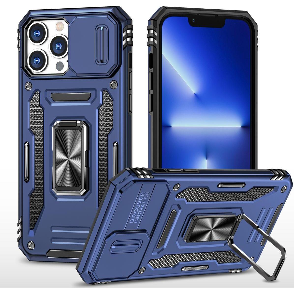 König Design Hülle Handy Schutz für Apple iPhone 15 Pro Max Case Cover Kamera Ständer Etuis (Apple iPhone 15 Pro Max), S...