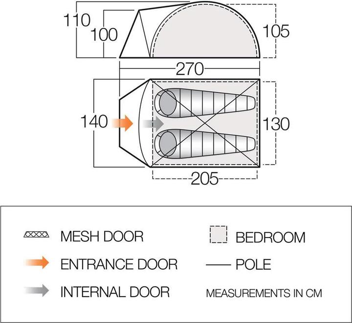 Produktbild Vango Tay 200 (Kuppelzelt, 3.24 kg)