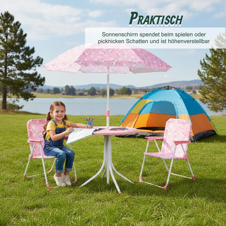 Produktbild Relaxdays Camping-Kindersitzgruppe (Kinderstuhl, Kindertisch)