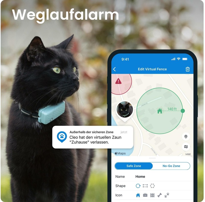 Immagine prodotto Tractive GPS Mini (Taglia unica, Gatto, Generale)