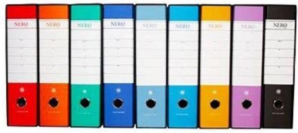 Produktbild Brefiocart BLACK& A4 Ringbuch Fuchsia, Schwarz (A4, 80 mm, 12 Stk.)