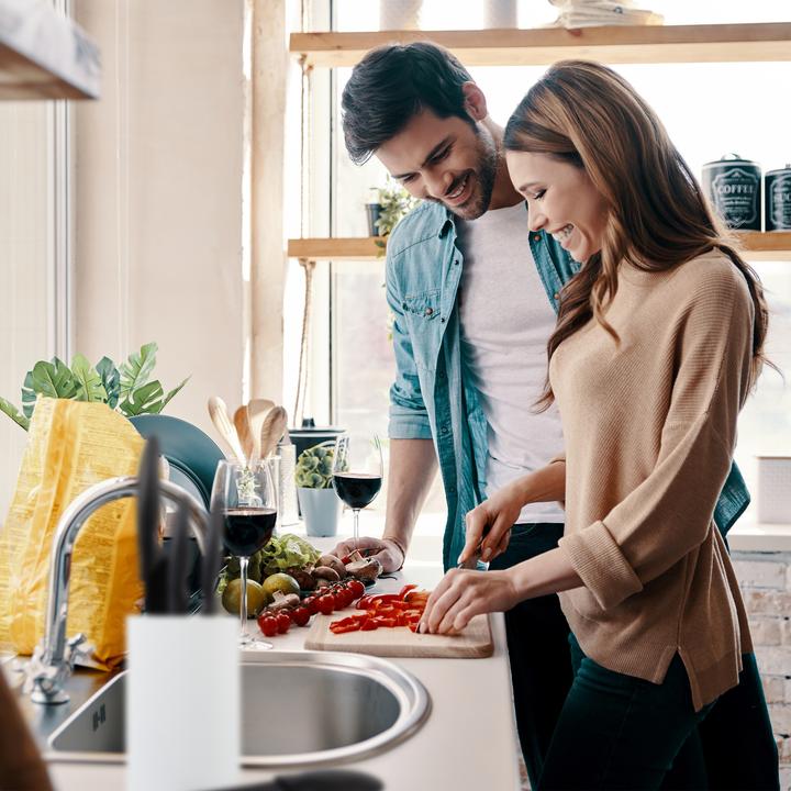 Actual product image Relaxdays Knife Block with Bristles, Holder for up to 8