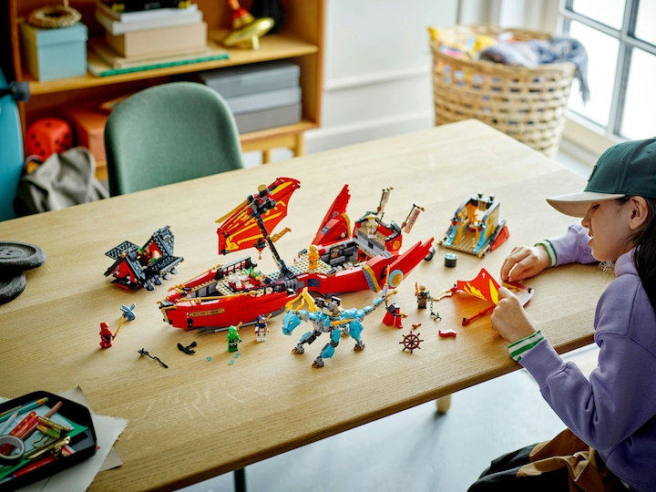 Actual product image LEGO Ninja glider in a race against time (71797, LEGO Ninjago)