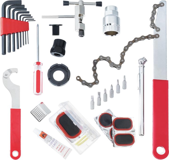 Actual product image tectake bike tool kit tool set bike tools bicycle tool kit cycle tool kit (1 Piece)