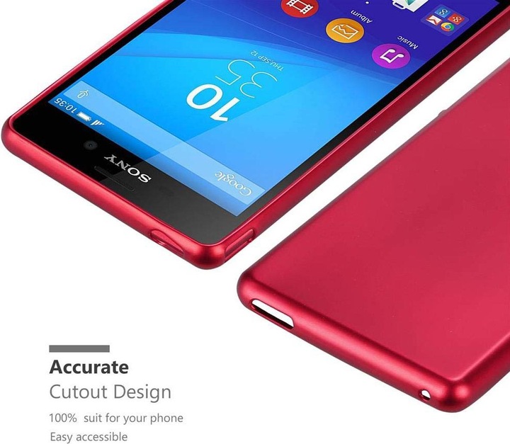Produktbild Cadorabo TPU Matt Metallic Cover (Sony Xperia M4 Aqua)
