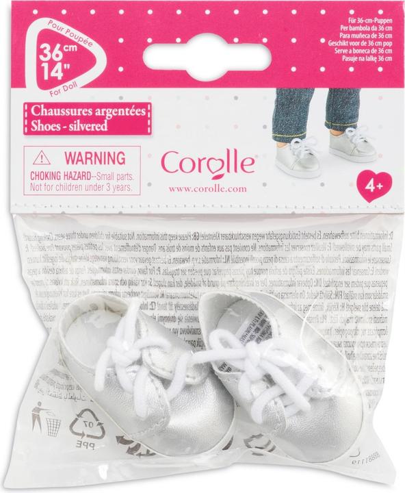 Actual product image Corolle Doll clothes Ma : Silver shoes