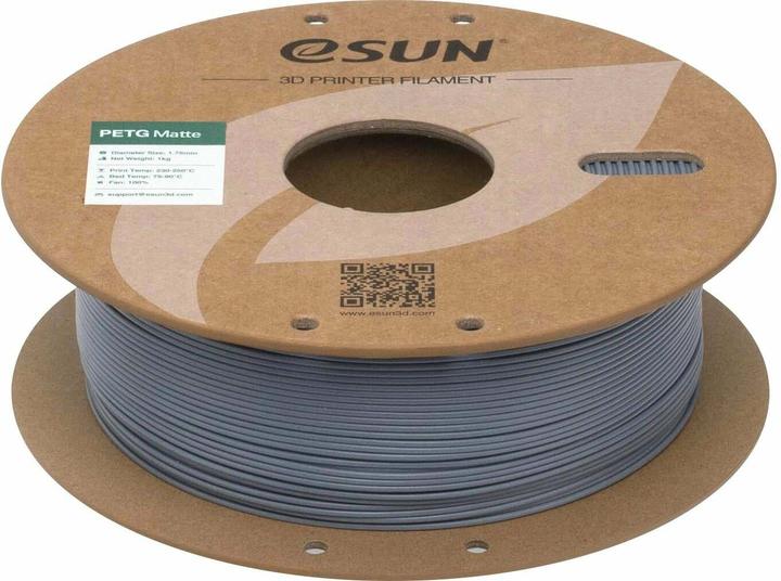 Image du produit eSUN Filament PETG-Matte Dunkelgrau 1.75 mm 1 kg (PETG, 1.75 mm, 1000 g)