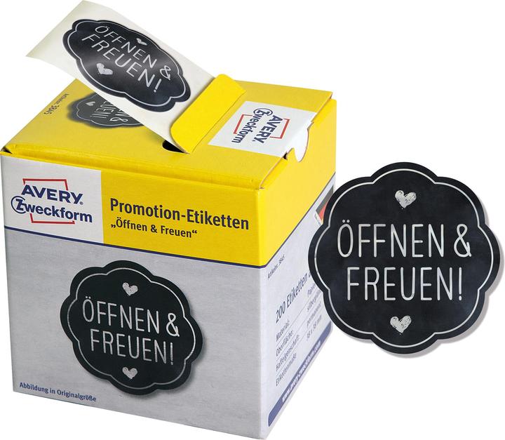 Produktbild Avery Promotion Aufkleber Öffnen&freuen