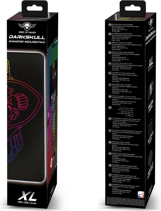 Image du produit Spirit Of Gamer Tapis De Souris Darkskull - XL (Noir) (XL)