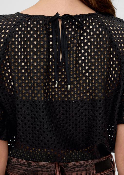 Actual product image s.Oliver Bluse Spitzenbluse aus Baumwollmix (44)