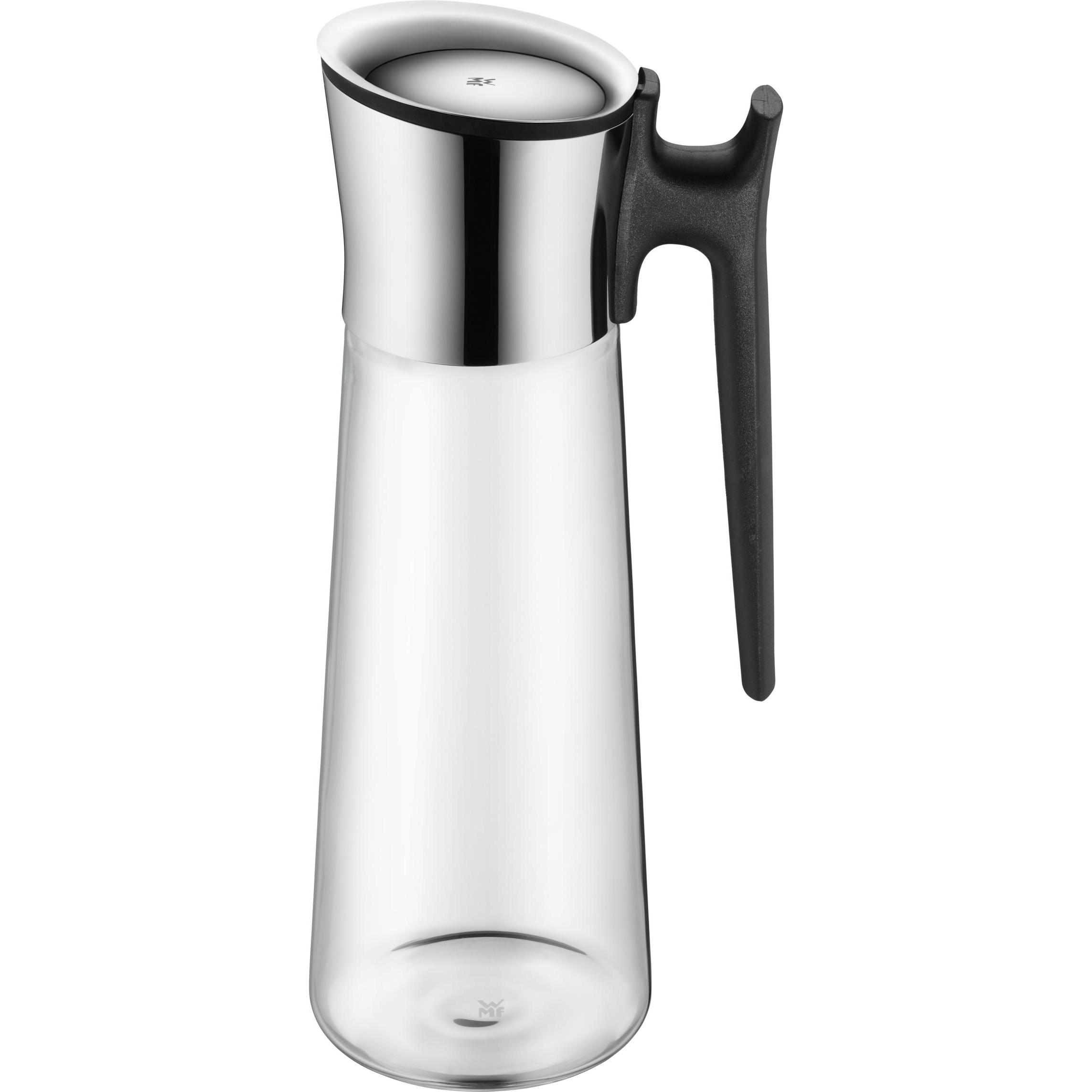 WMF Basic, Serviergefässe, Schwarz, Transparent, Silber