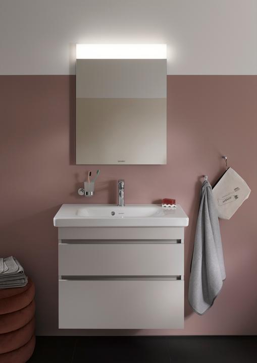 Produktbild Duravit Glashalter D-CODE mit Glas rechts chrom