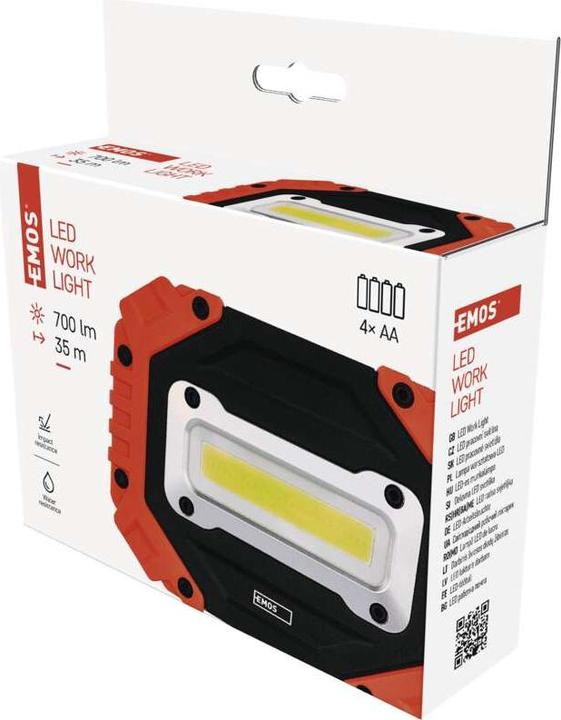 Produktbild Emos COB LED Arbeitsleuchte P4113, 700 lm, 4x AA (700 lm)
