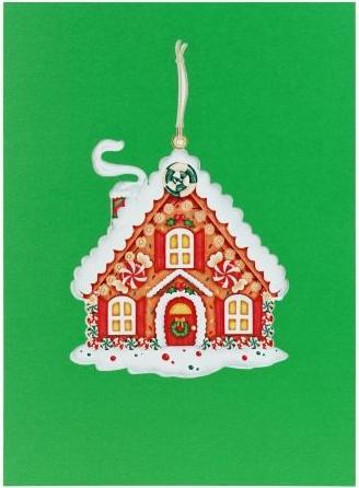 Actual product image MU Classic 3D pop-up Christmas card Saluts Series - Gingerbread house (1 pcs.)