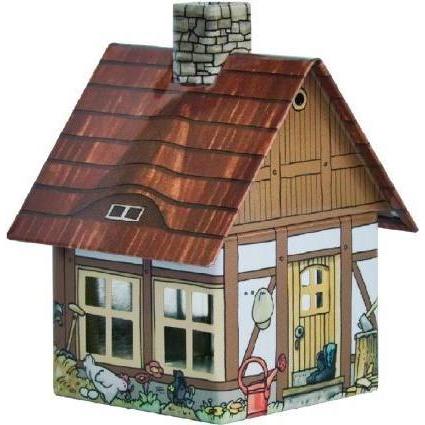 Crottendorfer, Zubehör Raumduft, 2194 - Räucherhäuschen aus Metall "Bauernhaus", 98 mm