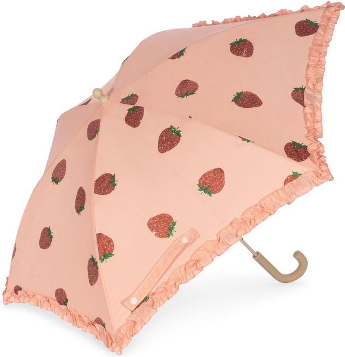 Actual product image Konges Slojd Frill Regenschirm Strawberry Glitter