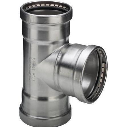 Viega, Rohrverbindungstechnik, Sanpress Inox XL T-stykke 76,1 x 54 x 76,1 mm rustfrit stål (Pressverbindung)