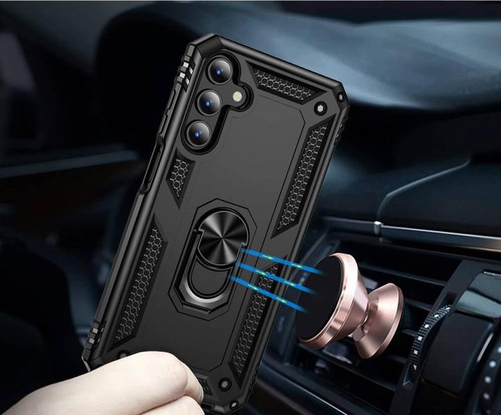 Produktbild Cover-Discount Galaxy A15 - Armor Case mit Kickstand schwarz (Samsung Galaxy A15)