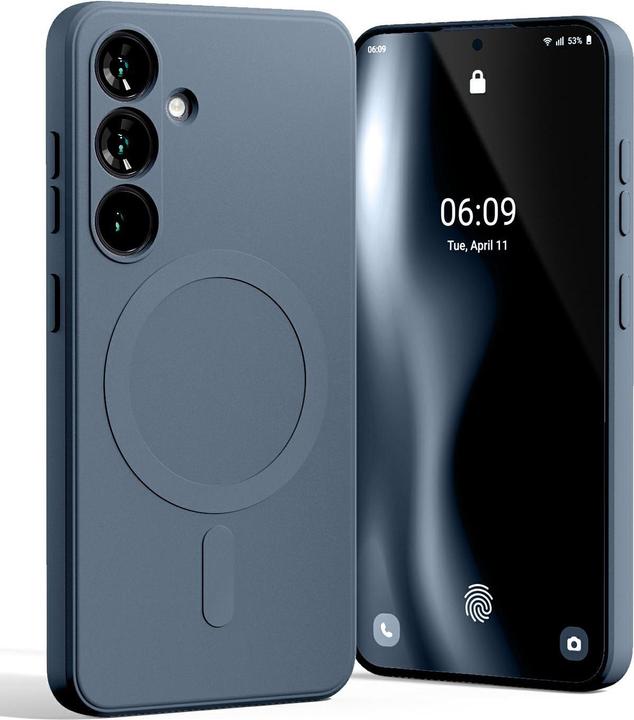 Produktbild MagSafe Semi-Silicone Sam S25 S931 granatowy/sierra blue (Samsung Galaxy S25)