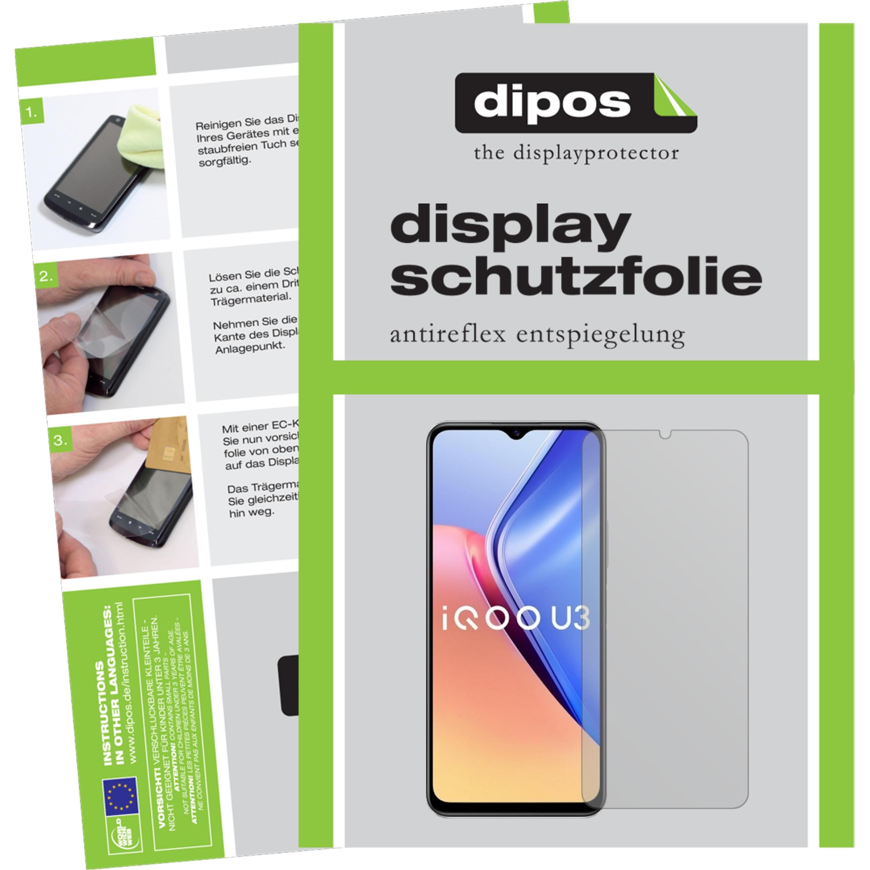 Dipos Displayschutzfolie Antireflex (6 Stück, Vivo Y52s 5G), Smartphone Schutzfolie, Transparent