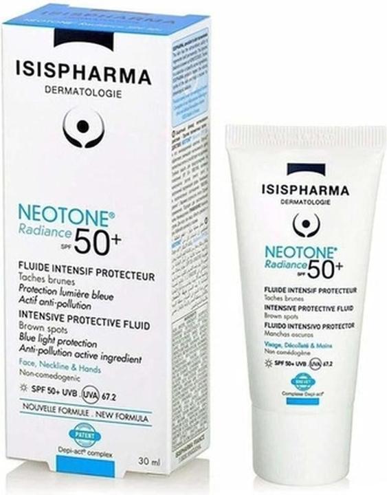 Actual product image Isispharma Neotone Radiance (Suntan cream, SPF 50+, 30 ml)