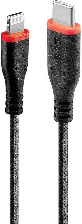 Image du produit Lindy 31285 Câble Lightning 0,5 m noir (0.50 m, USB 2.0)