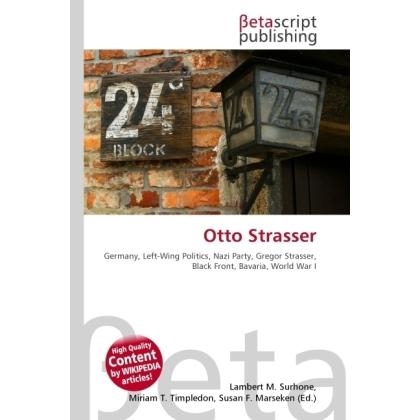 Otto Strasser, Sachbücher