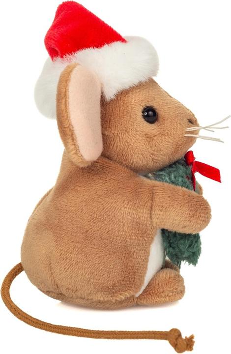 Produktbild Teddy Hermann Weihnachtsmaus m. Kranz 11 cm (11 cm)