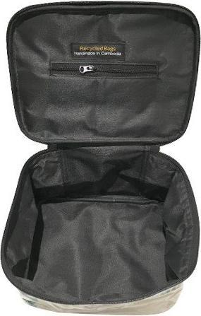 Image du produit Bekos Upcycling - Trousse de toilette rectangulaire en sacs d'aliments pour poissons recyclés blancs