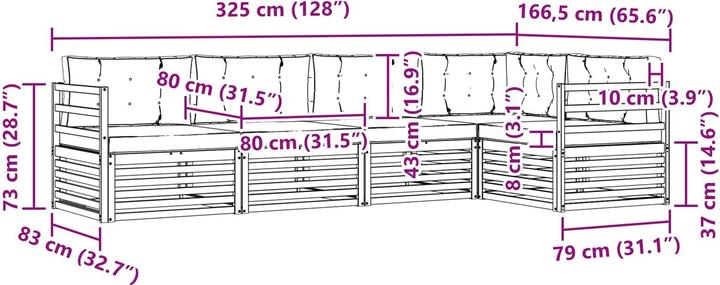 Produktbild vidaXL Outdoor-Sofa