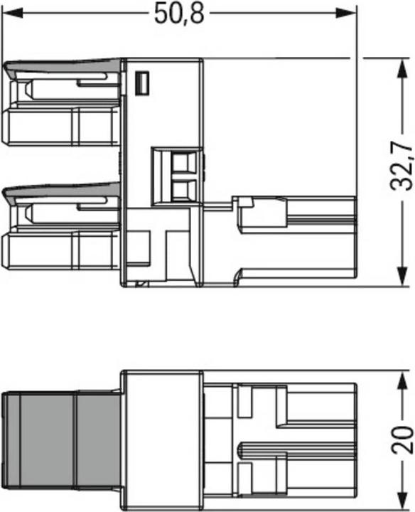 Produktbild Wago 770-1684 H-Verteiler 2-Pol. weiÃ Kod. A 2VK (Verteiler)