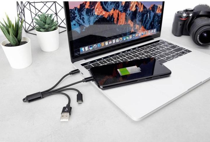 Produktbild Digitus 3-in-1 Ladekabel (0.15 m, USB 3.0, 10 W)