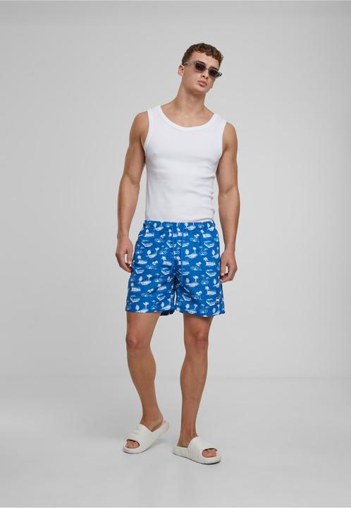 Actual product image Urban Classics Pattern Swim Shorts - 4984 (4XL)