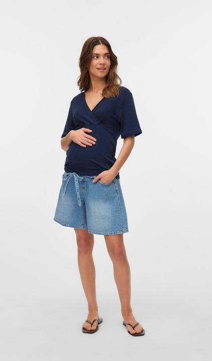 Actual product image Mamalicious Locker geschnitten Mid Rise Shorts Jeans-Shorts (S)