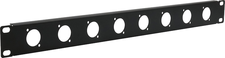 Produktbild Exsys 19" Rackblende 1HE, 8x D-Typ (XLR)