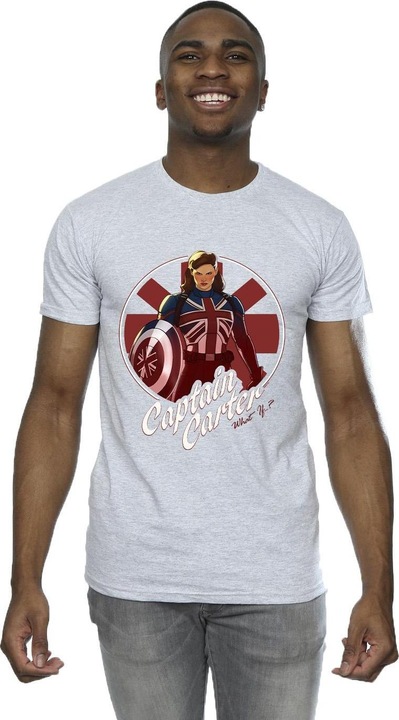 Actual product image Mens What If Captain Carter T-Shirt (L)